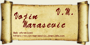 Vojin Marašević vizit kartica